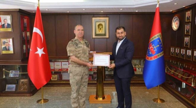 Bilecik İl Jandarma Eğitim Komutanlığı en yüksek puanla belge aldı