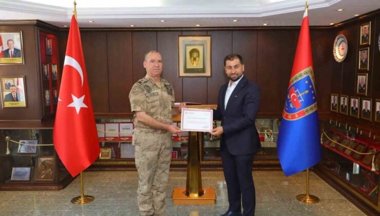 Bilecik İl Jandarma Eğitim Komutanlığı en yüksek puanla belge aldı