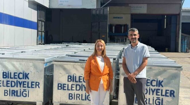 Bilecik’e son 1,5 yıldır bin 52 adet çöp konteyneri alındı