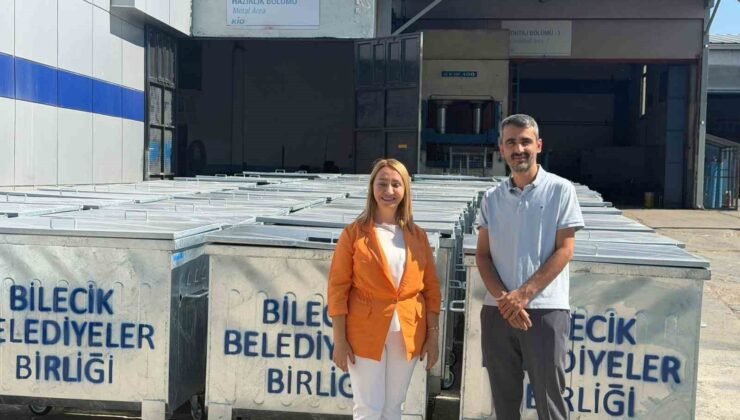 Bilecik’e son 1,5 yıldır bin 52 adet çöp konteyneri alındı