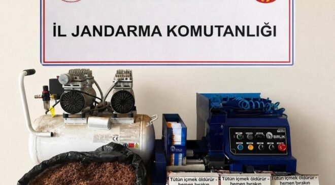 Bilecik’te 5 ayrı adreste yapılan baskında 3 bin 200 kaçak makaron ele geçirildi
