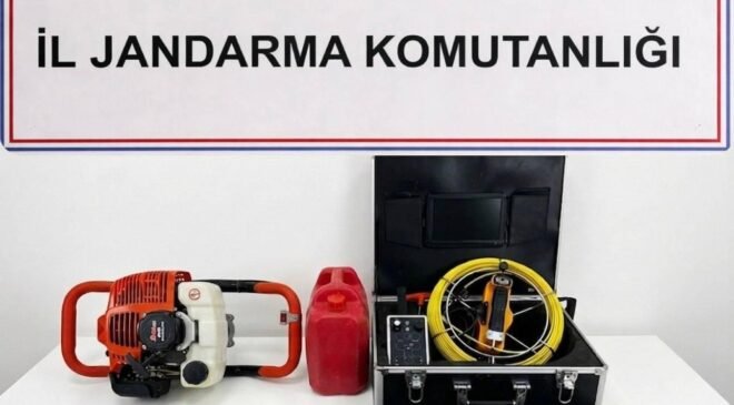 Bilecik’te kaçak sondaj yapan 3 şahıs suçüstü yakalandı