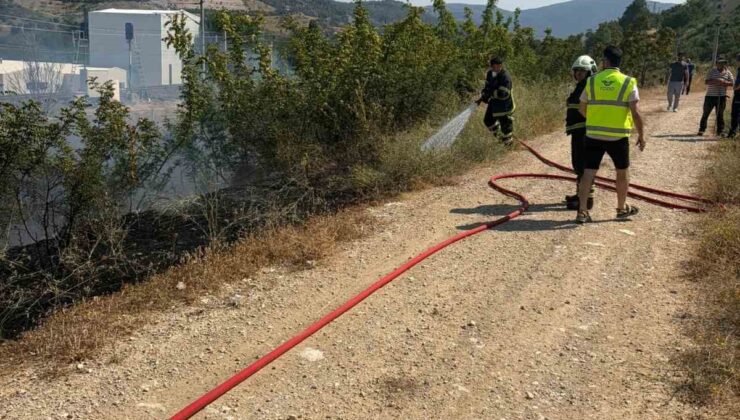 Bilecik’te YHT hattı yakınında çıkan otluk yangını anında söndürüldü