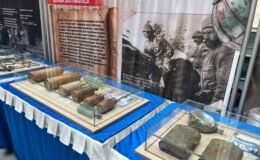 Çanakkale ruhu Tavşanlı’da, savaş malzemeleri sergisi ziyarete açıldı