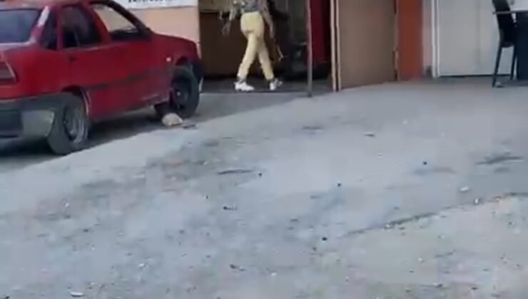 Çekiçli kadın öfkesini böyle kustu