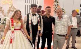 Düğünde damada Fenerbahçe forması giydirilmiş kuzuyu hediye ettiler