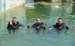 ‘Balık Adamlar’ Sakaryabaşı’nda eğitimlerini sürdürüyor