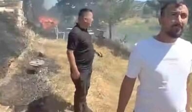 Emet’teki yangın kontrol altına alındı, ormana sıçraması önlendi