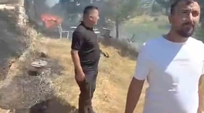 Emet’teki yangın kontrol altına alındı, ormana sıçraması önlendi