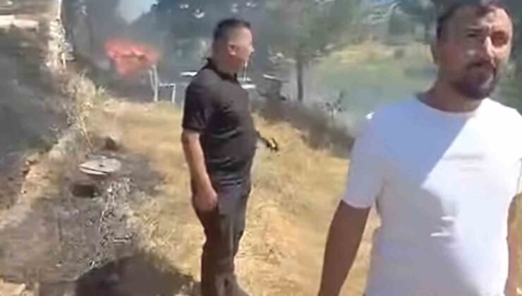 Emet’teki yangın kontrol altına alındı, ormana sıçraması önlendi
