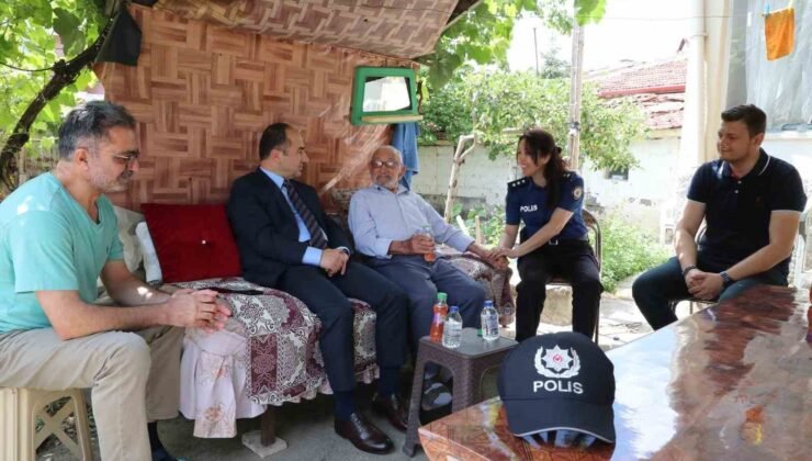 Eskişehir İl Emniyet Müdürü Yılmaz’dan şehit babasına anlamlı ziyaret