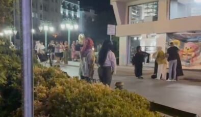 Eskişehir’de iki kadın grup arasında cadde ortasında kavga