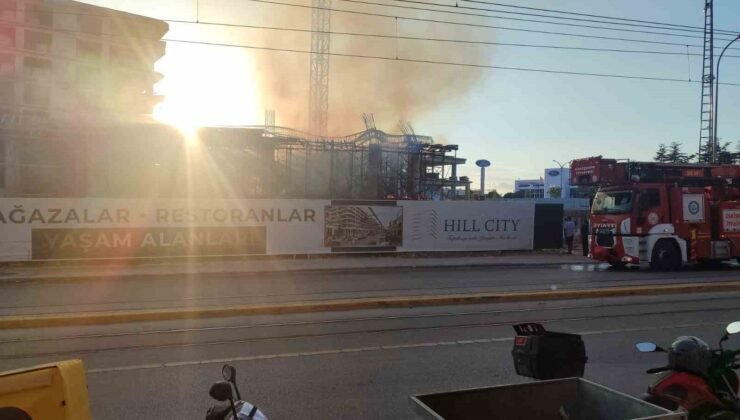 Eskişehir’de inşaatta çıkan yangın kontrol altına alındı