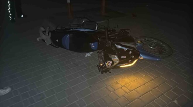 Eskişehir’de polisten kaçan motosikletli kaza yaptı
