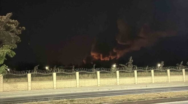 Eskişehir’de TEI fabrikasında korkutan yangın