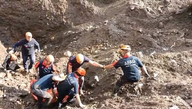 Eskişehir’deki define faciasında AFAD’ın zorlu operasyonu kamerada