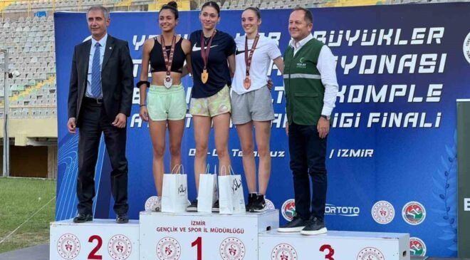 Eskişehirli atletler, İzmir’den kürsüyle döndü