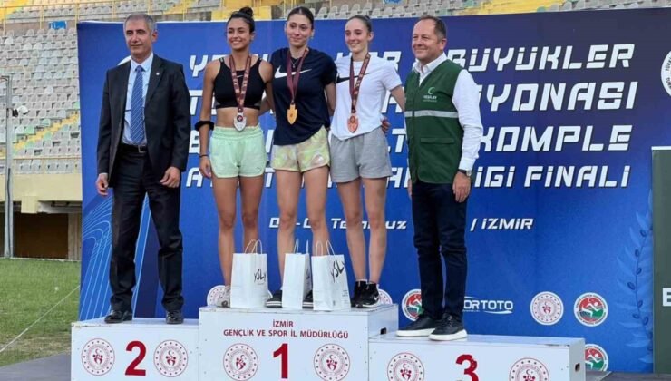 Eskişehirli atletler, İzmir’den kürsüyle döndü