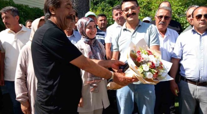 Gönüllere dokunan Emirdağ Kaymakamı konvoyla uğurlandı