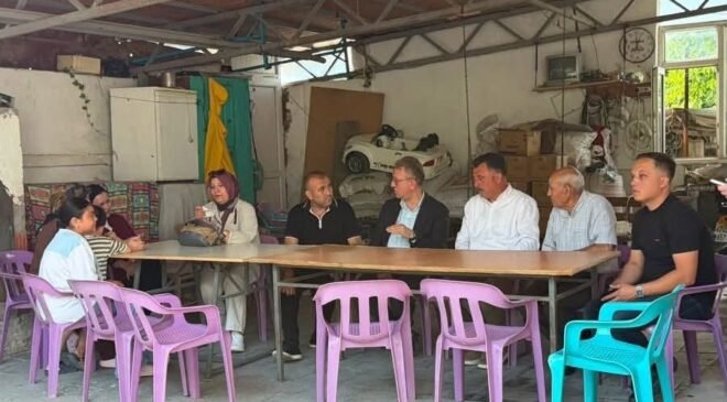 Hisarcık’ta AK Parti’den hane ziyaretleri