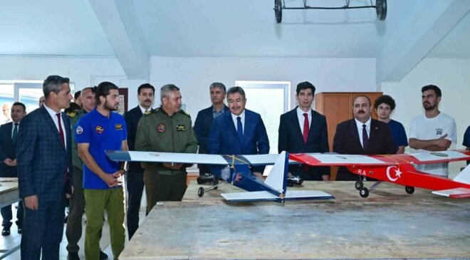 İHA yarışmalarında görev alacak pilotların eğitim gördüğü merkeze Vali Yılmaz’dan ziyaret