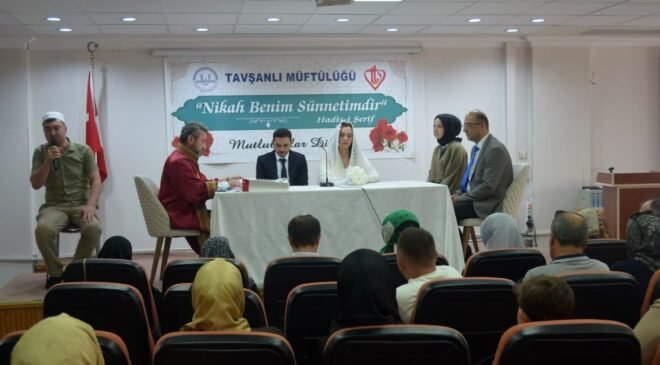 İki İnsan Bir Hayat” projesiyle Tavşanlı’da anlamlı nikâh