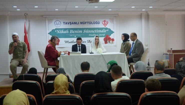 İki İnsan Bir Hayat” projesiyle Tavşanlı’da anlamlı nikâh