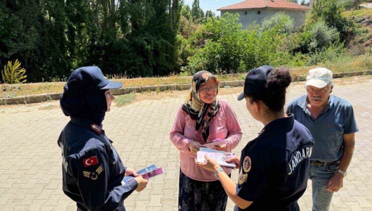 Jandarmanın kadına şiddetle mücadele çalışmaları sürüyor