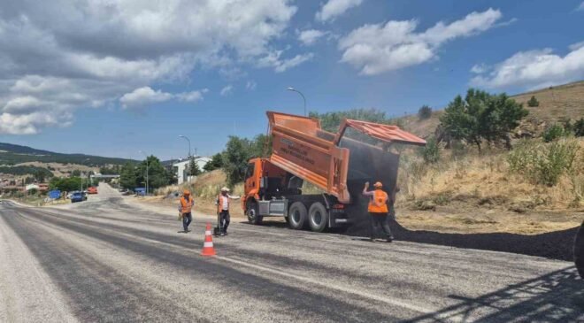 Jandarmanın yol kontrol noktası yenilendi