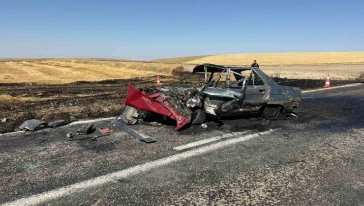 Kaza yapıp yanan aracın sürücüsü hayatını kaybetti