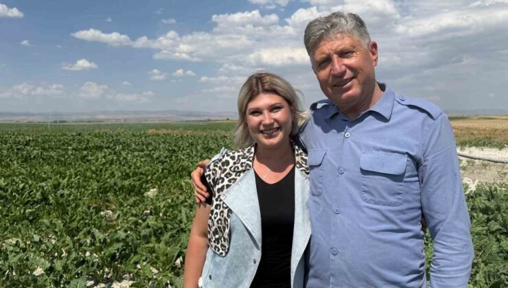 Kız çocuğu yapamaz” diyenlere inat tarlada babasının sağ kolu oldu