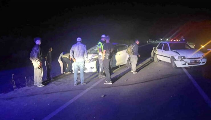 Koyun sürüsü zincirleme kazaya sebep oldu: 1’i çocuk 3 kişi yaralandı, 6 koyun telef oldu