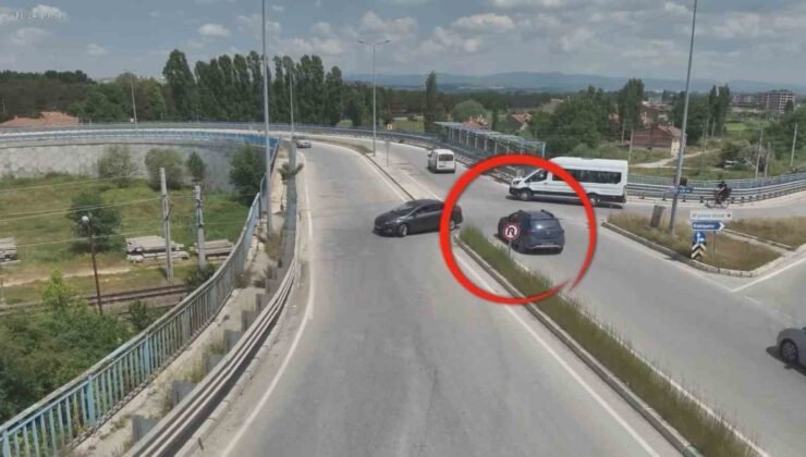 Kütahya Emniyeti’nden uyarı: Hatalı U dönüşü yapan sürücüler kamerada