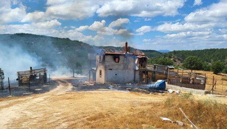Kütahya’da ev yangını ormana sıçradı, 3 hektar alan zarar gördü
