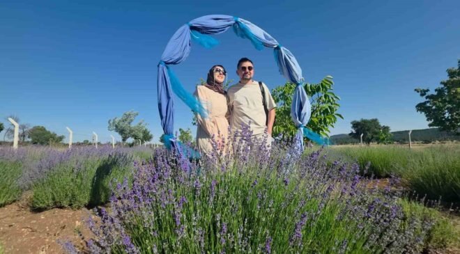 Kütahya’da lavanta bahçesi kırsal turizmin gözdesi oldu