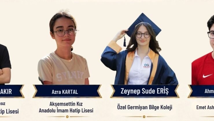 Kütahyalı 4 öğrenci 500 tam puanla LGS’de Türkiye birincisi oldu