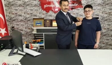 LGS şampiyonu çeyrek  altınla ödüllendirildi