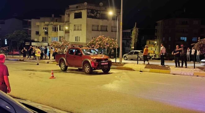 Motosikletle yaya geçidinden geçeyim derken hastanelik oldular
