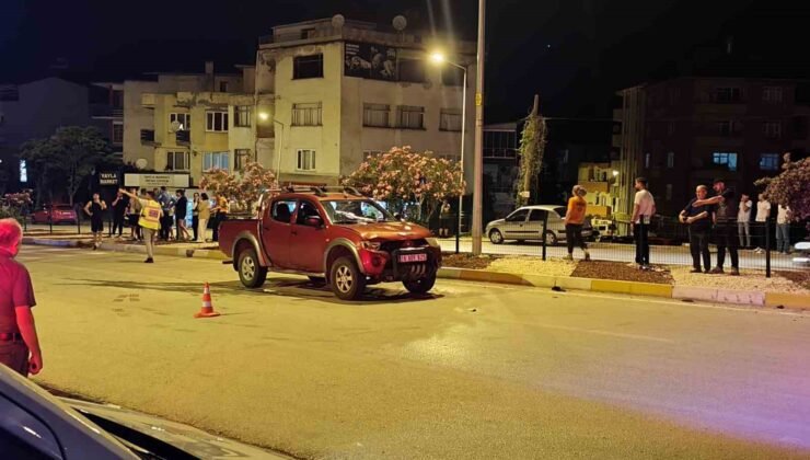 Motosikletle yaya geçidinden geçeyim derken hastanelik oldular