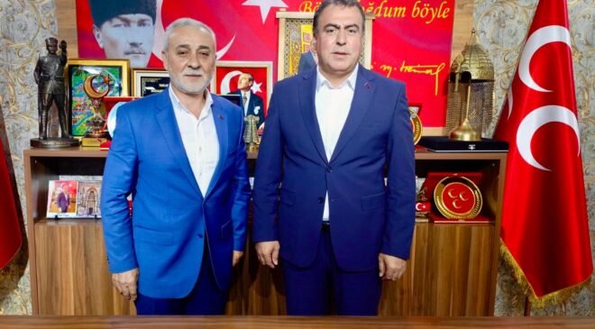 AK Partili Eski Meclis Üyesi Mustafa Birsen’den MHP İl Başkanı Ayhan Sezer’e Ziyaret