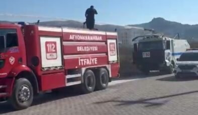 Otluk alandaki yangın TOMA’ların da müdahalesiyle söndürüldü