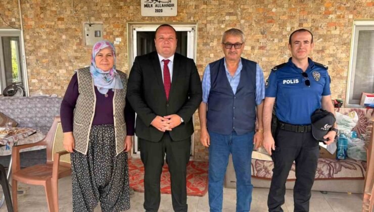 Sehit babasına anlamlı ziyaret