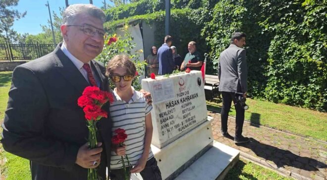 Şehit babasına her karne dönemi sözünü tutuyor