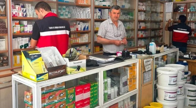 Simav’da veteriner hekim klinikleri denetlendi