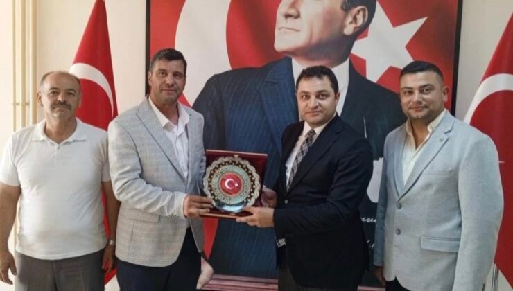 Sivrihisar esnaf odalarından Kaymakam Temel’e anlamlı ziyaret