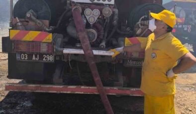 Şuhut Orman İşletme Müdürlüğü personelleri  Milas yangınında görev aldı