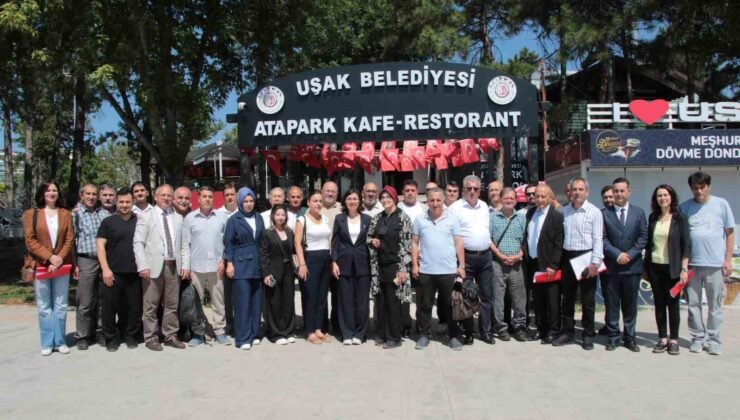 Uşak Belediye Başkan Vekili Terekeci Özkan basın mensupları ile bir araya geldi