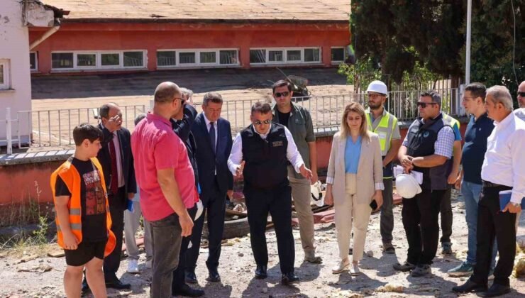 Vali Sözer 8 okuldaki eğitim yatırımlarını sahada inceledi
