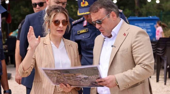Vali Sözer Gölpark Fest’te incelemelerde bulundu