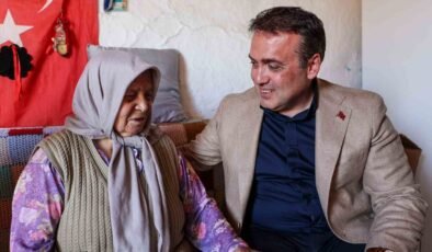Vali Sözer, yaşlı vatandaşın kapısını çaldı